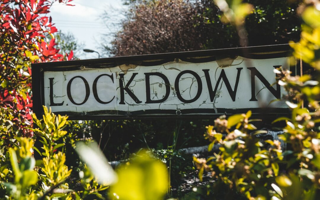 street sign with the word lockdown